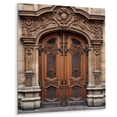 thumbnail image 2 of Designart "Parisian Wooden Enigma IV" Farm Door and Windows Metal Art Print, 2 of 5