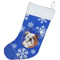 thumbnail image 2 of Carolines Treasures CK3953CS Hiver Flocons de Neige Bouledogue Anglais Bas de Noël, 2 of 2