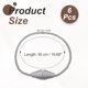 thumbnail image 2 of Uxcell 6 Pcs Sujetadores Magnéticos para Cortinas, Decorativos para Ventanas, Gris Plateado, 2 of 6