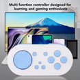 thumbnail image 2 of HUGFEGWE Manette Bluetooth Sans Fil pour Application Anki, Manette de Jeu Bluetooth avec Modes d'Éclairage RVB, Mini Manette Format de Poche pour Switch, Wins, Android, OS X, iOS (Bleu) CA919-99103, 2 of 9