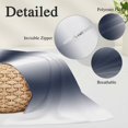 thumbnail image 6 of Navy Blue Ombre King Size Pillow Cover, Pillowcase Protectors with Zipper, Breathable Decorative Throw Pillow Case Cover, Farmhouse Modern Art Pillow Shams for Couch Sofa 20x36Inch, 6 of 8
