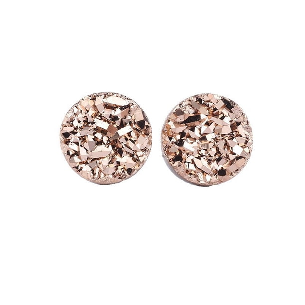 Pendientes de succión con imán de racimo de cristal sin agujero Pendientes de moda urbana para hombres y mujeres Pendientes de moda de cristal de piedra