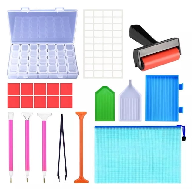 Herramienta De Pintura De Diamantes De Imitación, Hermoso Conjunto De Bordados De Diamantes De Diamantes De .