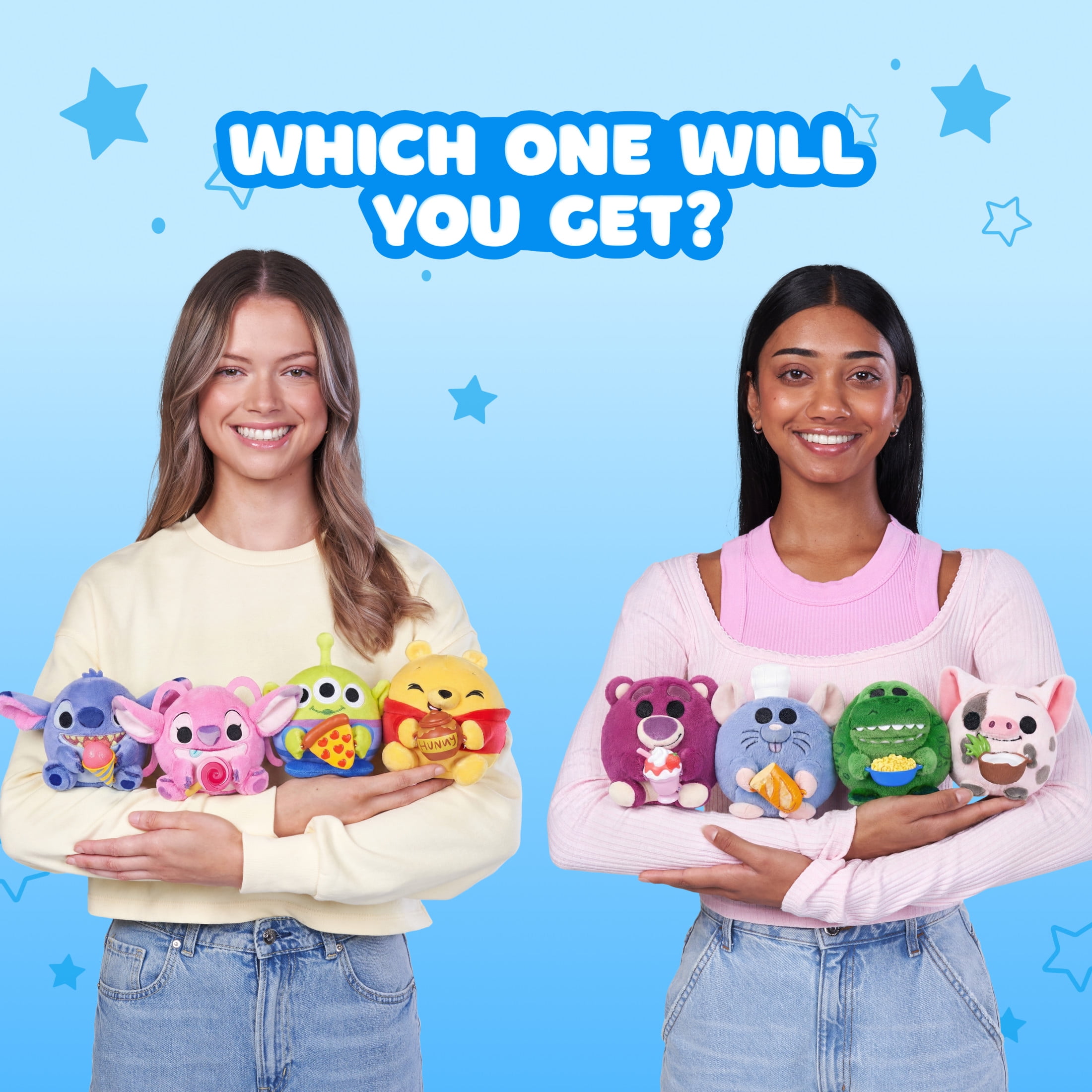 Snackles Disney Mystery Capsule 5 inch (Assorted Characters), Soft Stuffed Plush Toy by ZURU