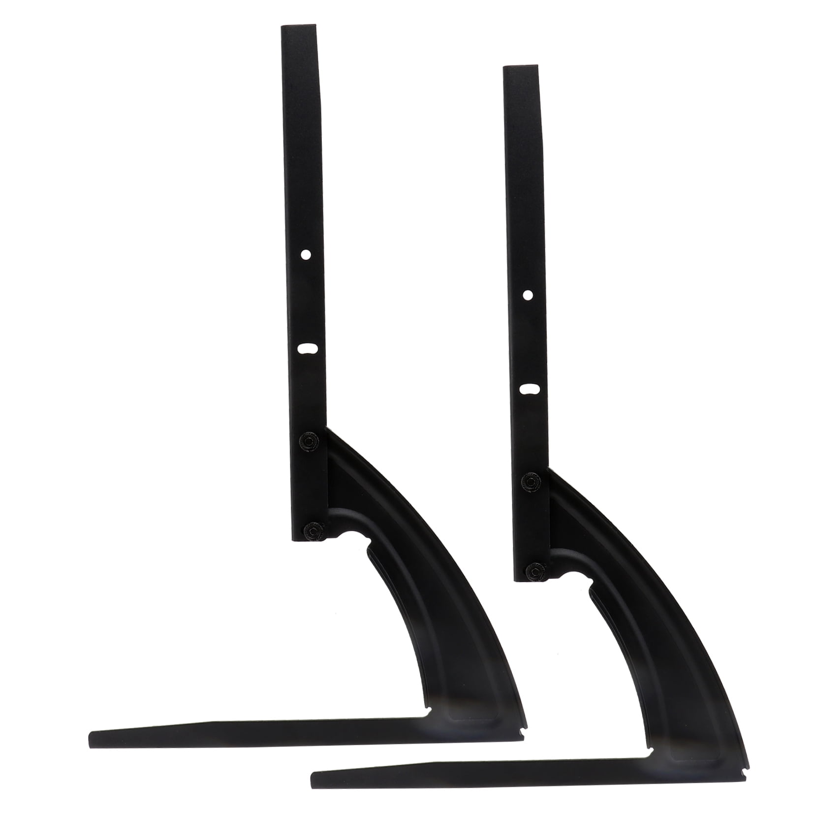 EXHUMKY Adjustable Black Metal Desk Riser Stand, Holder for Office and Hotel Use, 1 Set
