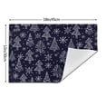 thumbnail image 3 of XMXT Woven Placemats Set of 1, Christmas Tree Decorations Stain Resistant Table Runner Anti-Skid Place Mats for Dining Table, 12 x 18 inches, 3 of 6