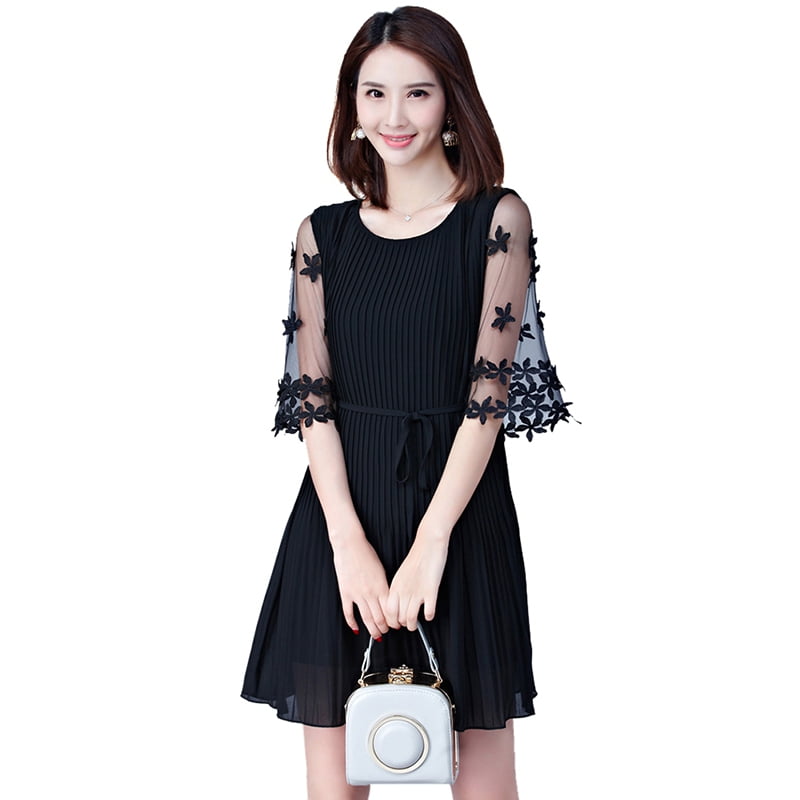 mid sleeve summer dresses