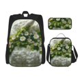 thumbnail image 1 of Fotbe Nature Hand Daisies Art Set Escolar 3 en 1 para Niños - Mochila Duradera con Lonchera Aislante y Estuche para Lápices - Mochila Escolar para Niños y Niñas, 1 of 7