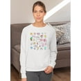 thumbnail image 2 of Cluttered Teen Stickers Sweatshirt Women -Image by Shutterstock, Female 4X-Large, 2 of 4