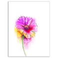 thumbnail image 2 of Gerbera Jaune Violet - Grande Fleur Art Mural sur Toile, 2 of 3