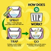 Air Wick V.I.P. Pre-Poop Toilet Spray, 1.85 oz (Travel Size), Rosy Starlet Scent, up to 100 Uses, Contains Essential Oils