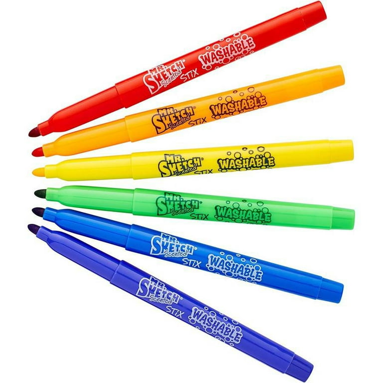 These water-based Mr. Sketch markers feature vivid and bright