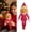 Pink, variant on Dolly Christmas Elf Figurine, PLA Material Poseable Sitting Elf Doll, Festive Tabletop Ornament for Xmas Holiday Home Shelf Decoration 20x7x4.5cm