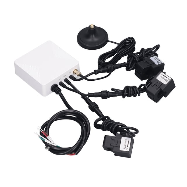 Monitor de uso de electricidad control de aplicación móvil 100-240 V trifásico 4 cables medidor de energía inteligente 3 sensores 80 A para lavadora ANGGREK Otros