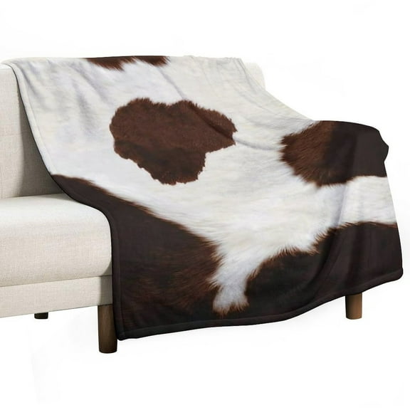 Cow Print Soft Print Blanket Throw Blankets Warm Cozy Lightweight Couch Blanket Stuff Gifts for Women Mom Teens