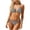 Gray, variant on Women's Ruffle Bikini Swimsuit Two Piece Lace Up Striped Swimwear Solid Color Beach Vacation Pool Party, Hot Pink S