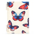 thumbnail image 7 of FORMRS 1-Subject Spiral Notebook 8" x 5" College Ruled 60 Refillable Sheet A5 Hard Cover, Blue Butterflies, 7 of 7