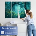 thumbnail image 5 of 8 Pack Art Acoustic Panels Sound Absorbing Fireflies night forest Rainforest Woodland Decorative Soundproof Wall Panels Self Adhesive for Nursery Game Room Bedroom 48"x32", 5 of 7