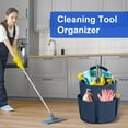 thumbnail image 3 of Cleaning Caddy with Handle, Cleaning Products Organiser, 17L Foldable Storage Basket, Cleaning Caddy Organiser, Portable Multi Cleaning Bucket Bag for Home, Garden (Blue), 3 of 7