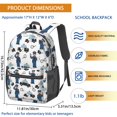 thumbnail image 3 of Police and Officer White Pattern 17" School Backpacks for Teens,Waterproof Oxford Fabric,S-Shape Padded Straps for School,Travel,Hiking,Camping, 3 of 6