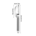 thumbnail image 3 of Rust Remover for Stainless Steel 2-In-1 Scale Remover Dissection Tool Multifunctional Stainless Steel Household Scale Remover Open Abdominal Tool Kitchen Use, 3 of 9