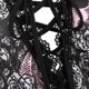 thumbnail image 4 of Las mujeres de talla grande vendaje Retro sin mangas estampado de esqueleto encaje Patchwork ahueca hacia fuera el vestido Vintage Fridja  hjkh218, 4 of 5