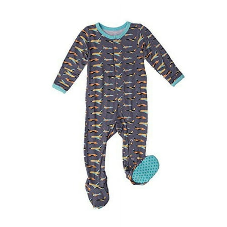 

Kozi & Co. Baby Sleeper Footie Pajamas Infant Boys - Take Flight 6-12 Months