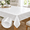 90" x 54" (Rectangular), variant on 52" Round Reusable Vinyl Cushioned Dining Table Pad Protector