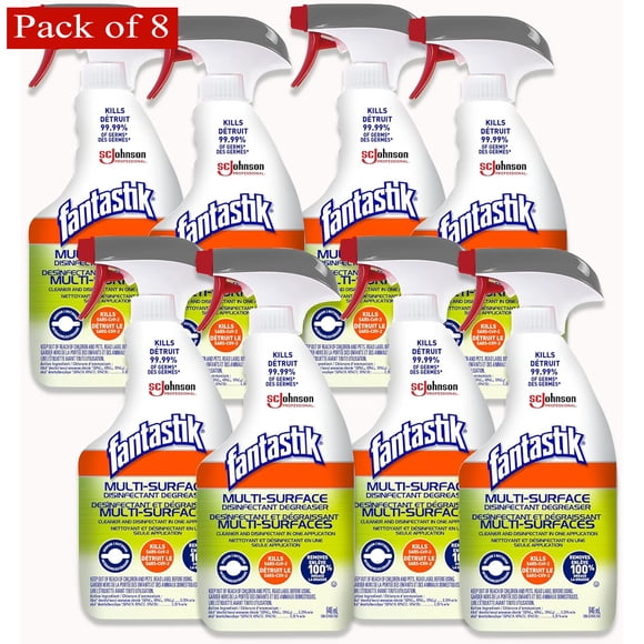 Fantastik Disinfecting Multi-Purpose Cleaner Trigger Spray, Each 946ml (Pack of 8 - Total 7568 ml)