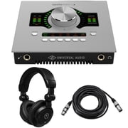 Universal Audio Apollo Twin X DUO Gen 2 Thunderbolt 3 Audio Interface, Bundle with TAPH100 Monitor Headphones and 25 Microphone Cable