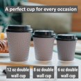 thumbnail image 4 of Blue Lake 8 oz Disposable Coffee Cups with lids, 100 Count, Premium Double Wall Insulated Hot Beverage Cups, No Need for Sleeves, 4 of 6