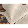 thumbnail image 4 of Ambesonne Tribal Quilted Bedspread Set 3 Pcs, Woman, King Size, Cream and Brown, 4 of 5