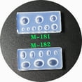 thumbnail image 3 of UNTERING Nail Art Stencils Oval Round Art Molds for Manicure Decoration Resin Art Casting Molds, 3 of 6