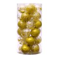 thumbnail image 2 of Bearachild 24 piezas bolas de Navidad adornos de colores boda familia interior exterior patio sala de estar dormitorio accesorios de decoración Kits de decoración para fiestas Oro Bearachild HA008692-01B, 2 of 6