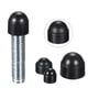 thumbnail image 5 of Cubiertas de protección de tuerca de domo de plástico Uxcell, tapa de tuerca hexagonal M10 negra, paquete de 50, 5 of 5