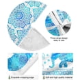 thumbnail image 2 of FMSHPON Blue Paisley Elephant Xmas Christmas Tree Skirt Stand Mat for Holiday Party Decoration Indoor Outdoor 36 inches, 2 of 6