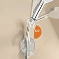 thumbnail image 4 of No-Drill Shower Head Bracket with 360° Adjustable Mount, Adhesive Wall Mount, Bayonet Base for Shower Heads, Holds Towels and Bath Accessories, 4 of 6