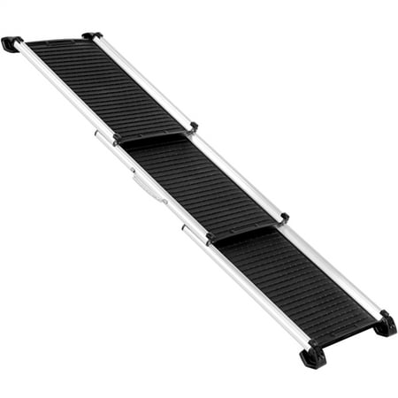 Topeakmart Telescoping Foldable Pet Ramp Portable Aluminum Dog Safety Ramp for Travel SUV Truck Pickup