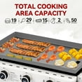 thumbnail image 2 of Royal Gourmet GB3000W 28-Inch 3-Burner Propane Gas Griddle in White, Griddle with Collapsible Side Shelves, 2 of 11