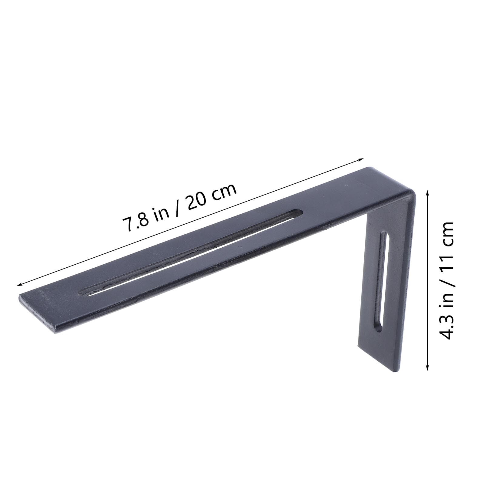 WHAMVOX  2 Pcs Fixed Bracket Brackets for Shelves Shelf Corner Brace Black