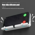 thumbnail image 4 of Shock-proof Wall Mount Phone Holder Groove Design ABS Reading Recipes Wall Mount Phone Rack for Watching TV, 4 of 8