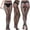 Black, variant on Socks For Women Semi-Opaque Thigh-High NylonTrouser Work Socks Black One Size