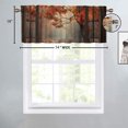 thumbnail image 4 of Autumn Kitchen Window Curtain Valance Maple Leaf Natural Landscape Vintage Window Window Treatment Valance Curtains for Bathroom 54 by 18 in, 1 Panel, 4 of 6