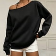thumbnail image 3 of Enjoytime Womens Sweatshirt Off Shoulder Long Sleeve Pullover Tops Fall Winter Trendy Comfy Casual Sweatshirts, 3 of 5