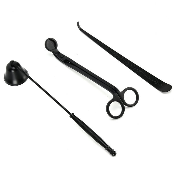 Tijeras para mechas de velas, juego de 3 accesorios para velas, cortador de mechas para velas, juego de accesorios para velas, funcionalidad de alta precisión