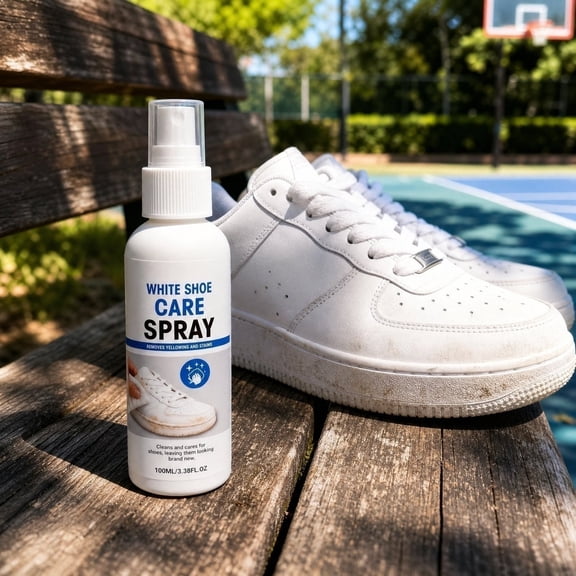 Kieccall White Shoe Cleaner Spray 3.4fl oz No Wash Stain Remover for Sneaker Care Gift