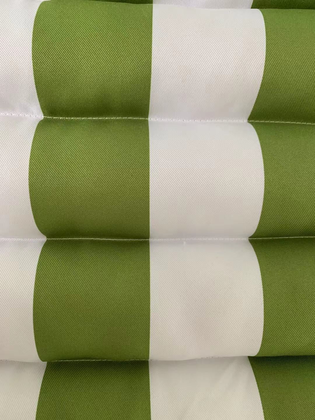 Coral Coast GreenThick Stripe Pillow Top Hammock, Green White Color, Product Assembled Size 11.65 ft L x 4.5 ft W