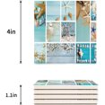 thumbnail image 3 of RYLABLUE Nautical Sea World Starfish Shell Set of 6 Coaster for Drinks, Absorbent Ceramic Stone Coasters Cup Mat with Cork Base for Home Kitchen Room Coffee Table Bar Decor, 3 of 4