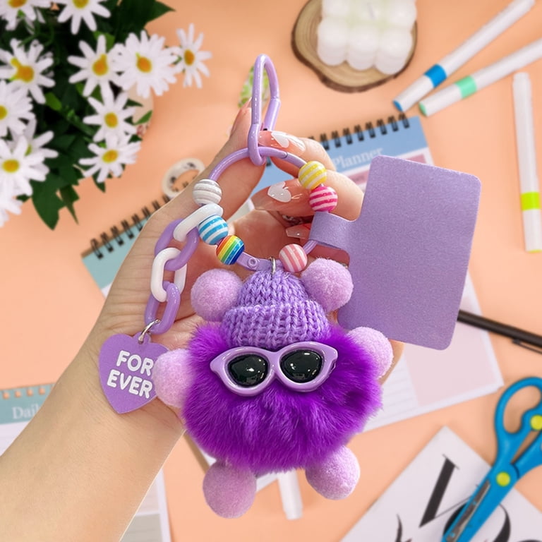 Creative Plush Keychain Multicolor Cartoon Imitation otter Rabbit