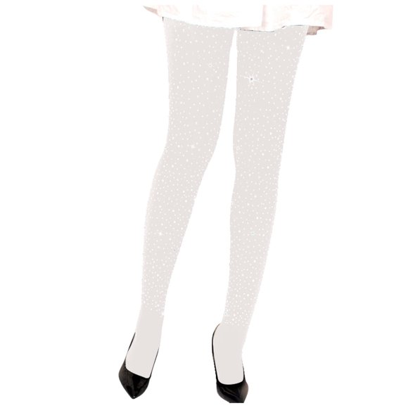 Ymyiu Women's Socks Silky Toes Sheer Knee High Stockings for Women, 1 Pairs Nylon Trouser Socks (White,One Size)